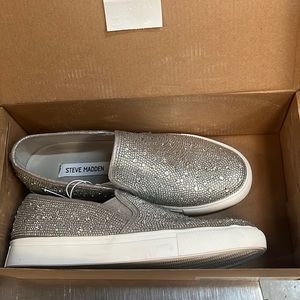 Steve Madden rhinestone sneakers